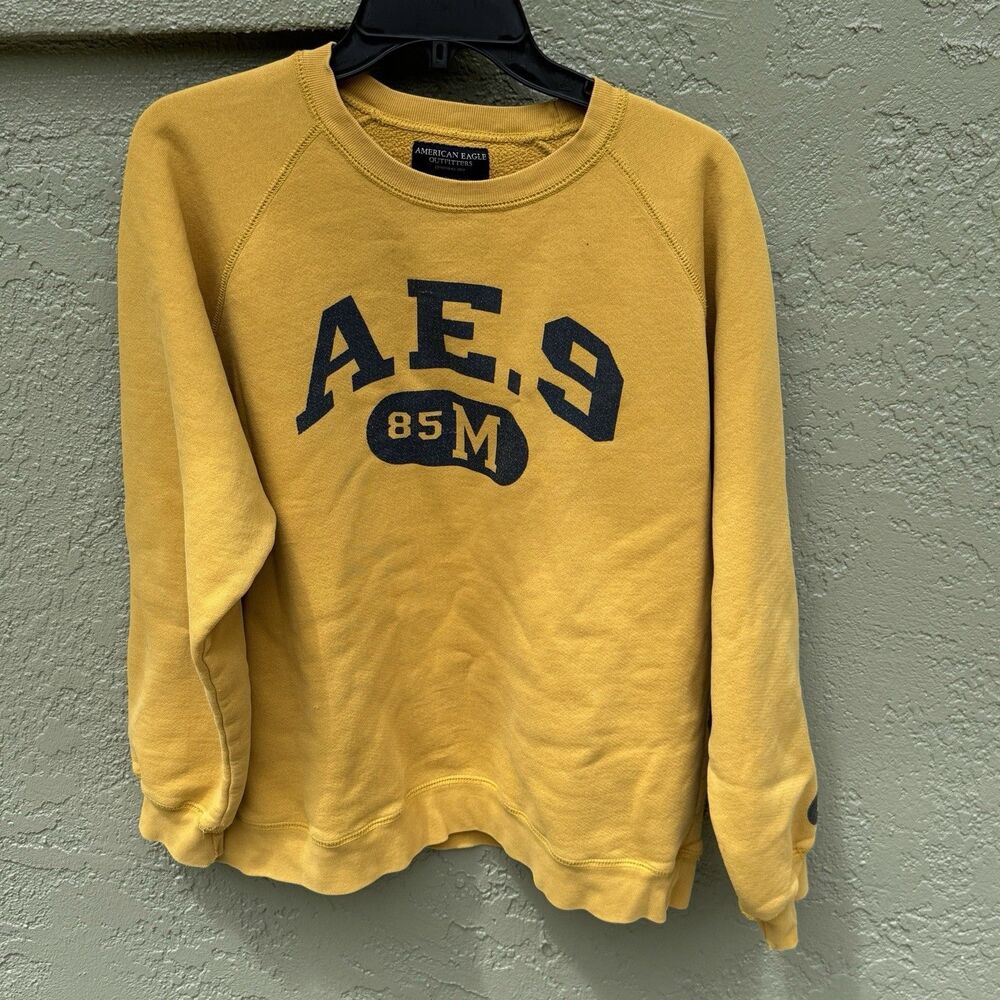 Vintage American Eagle Outfitters Single Stitch Sweatshirt Medium 25x23 Yellow